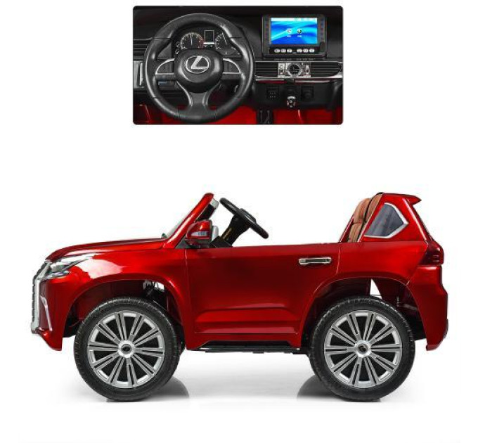 Машина електромобіль Bambi M 3906(MP4)EBLR-3 USB SD MP4 червоний