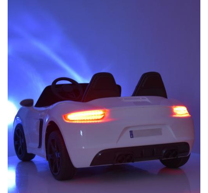 Дитячий електромобіль Bambi M 4055 AL-1 Porsche Cayman двомісний білий