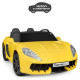 Дитячий електромобіль Bambi M 4055 AL-6 Porsche Cayman двомісний з чохлом Жовтий