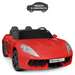 Дитячий електромобіль Bambi M 4055 AL-6 Porsche Cayman двомісний з чохлом передач Червоний