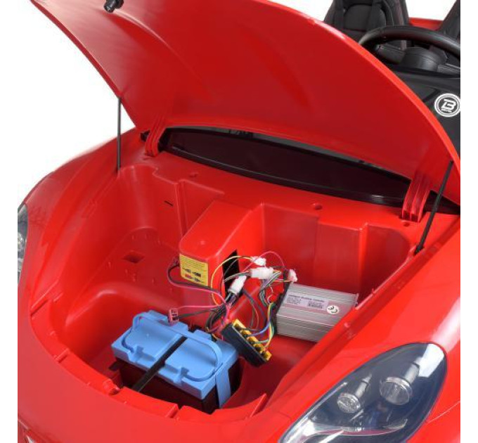 Дитячий електромобіль Bambi M 4055 AL-6 Porsche Cayman двомісний з чохлом передач Червоний