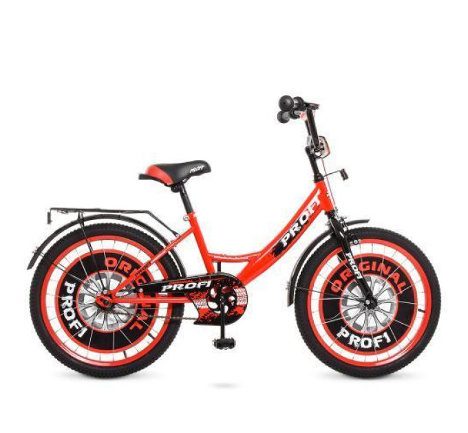 Детский прочный велосипед PROF1 20" Y2046 Original boy красно-черный