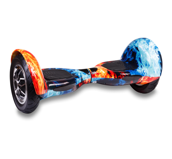 Гироскутер с подсветкой колес Smart Balance 10.0” огонь и лед Bluetooth