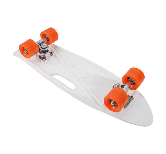 Скейт детский пенниборд с ручкой Penny Board, колеса PU 58х45 мм, дека 60х45 см, 5 видов
