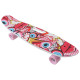 Скейт детский пенниборд с ручкой Penny Board, колеса PU 58х45 мм, дека 60х45 см, 5 видов