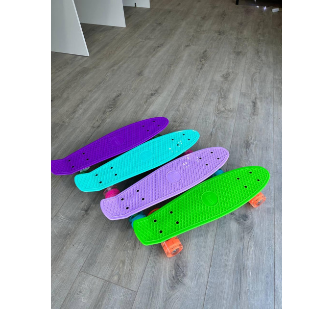 Красочный детский пенни Penny Board скейт от 5 лет, Светящиеся колёса