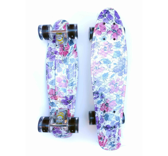 Красочный детский пенни Penny Board скейт от 5 лет, Светящиеся колёса