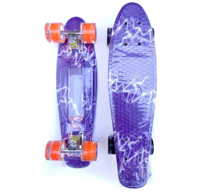 Красочный детский пенни Penny Board скейт от 5 лет, Светящиеся колёса