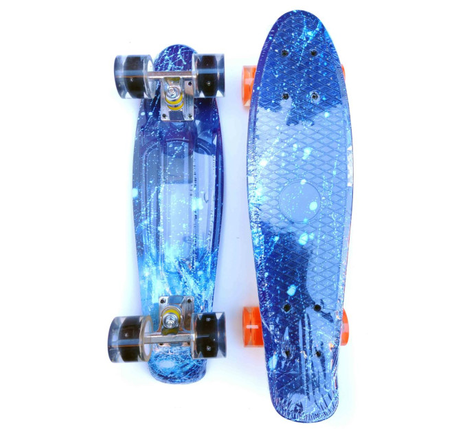 Красочный детский пенни Penny Board скейт от 5 лет, Светящиеся колёса