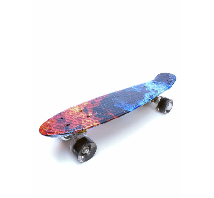 Красочный детский пенни Penny Board скейт от 5 лет, Светящиеся колёса
