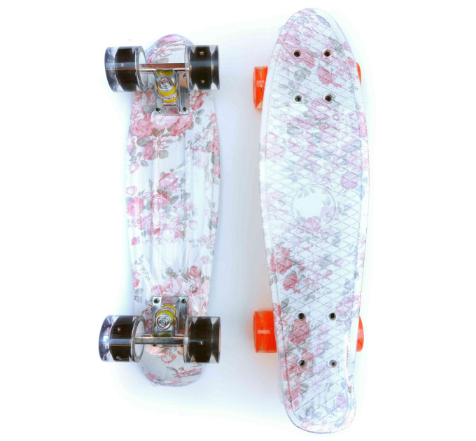 Красочный детский пенни Penny Board скейт от 5 лет, Светящиеся колёса