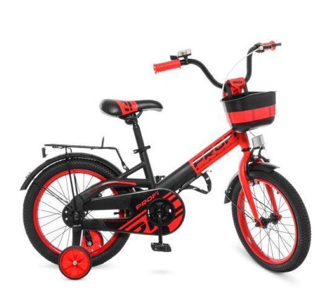 Двухколесный велосипед детский PROF1 W16115-5 16" Original красно-черный