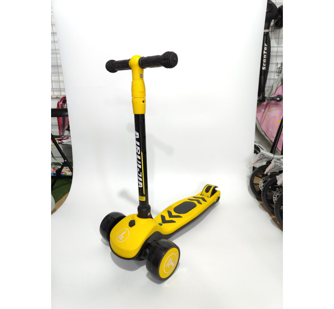 Дитячий складний музичний самокат Scooter Авес-7