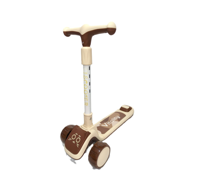 Детский складной музыкальный самокат Scooter Авес-7