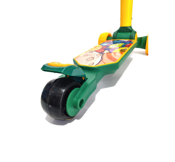 Детский складной самокат Scooter Авес-7 с резиновыми ручками