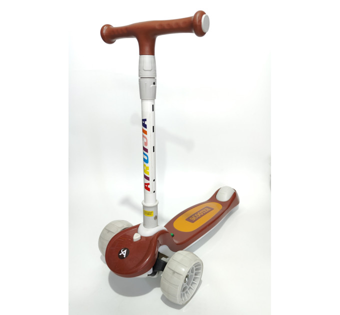 Дитячий складний музичний самокат Scooter, колеса, що світяться, від 2 років, 3 кольори