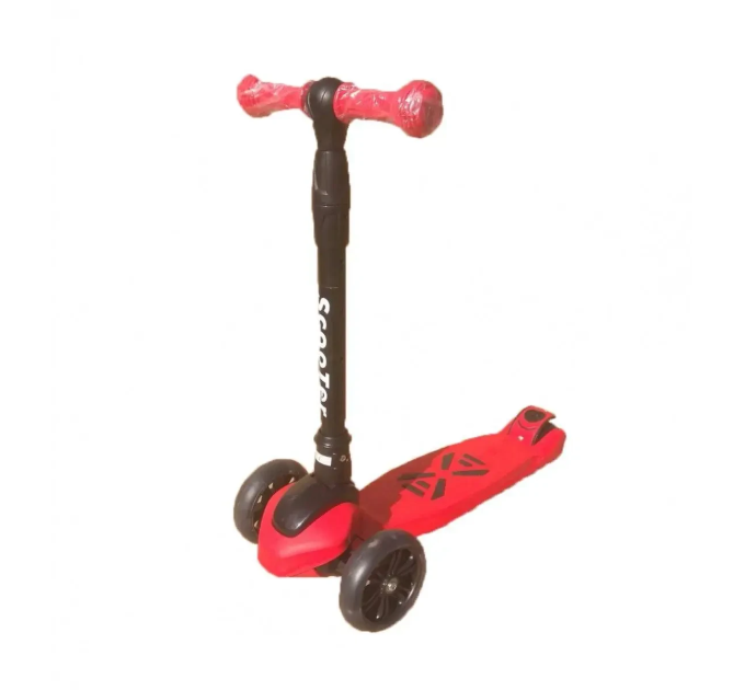 Детский складной самокат Scooter, Авес 7, от 2-х лет, светящиеся задние и передние колеса, 4 цвета