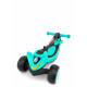 Детский складной самокат Scooter, светящиеся колеса, с фонариком и накладками на диски