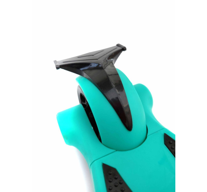 Детский складной самокат Scooter, светящиеся колеса, с фонариком и накладками на диски