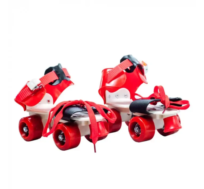 Детские раздвижные ролики Квады на обувь Baby Quad (26-29), колеса PU, 3 цвета