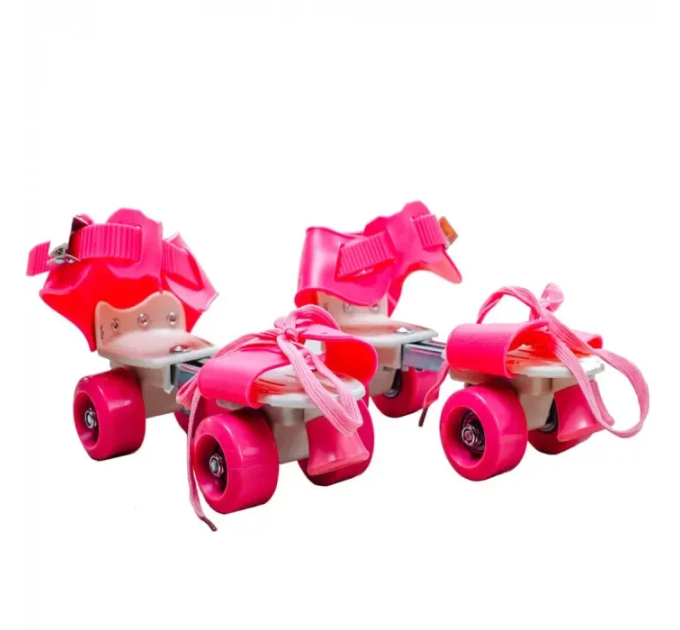 Детские раздвижные ролики Квады на обувь Baby Quad (26-29), колеса PU, 3 цвета