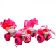Детские раздвижные ролики Квады на обувь Baby Quad (26-29), колеса PU, 3 цвета