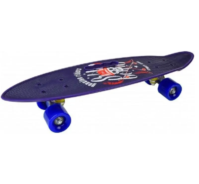 Скейт Пенниборд (Penny Board) со светящимися колесами и ручкой