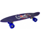 Скейт Пенниборд (Penny Board) со светящимися колесами и ручкой