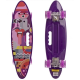 Скейт Пенниборд (Penny Board) со светящимися колесами и ручкой