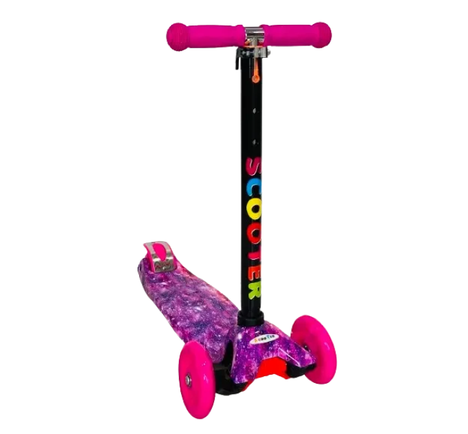 Самокат детский Scooter с подсветкой колес от 3-х лет 3 цвета
