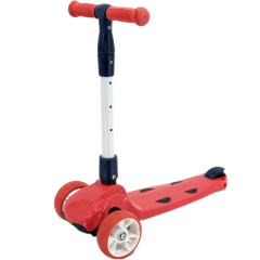 Дитячий триколісний складний самокат Scooter з підсвічуванням коліс