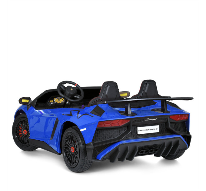 Дитячий електромобіль Bambi Lamborghini M 5738AL-4 двигун 24V200W, 1 аккумулятор 24V14AH, Bluetooth, синій