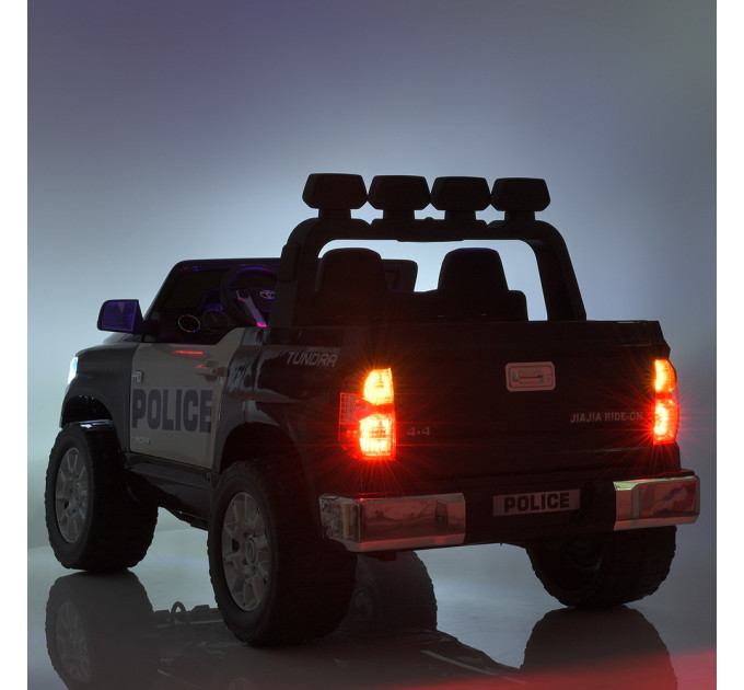 Дитячий електромобіль двомісний Джип Bambi Toyota Tundra JJ2255EBLR поліція