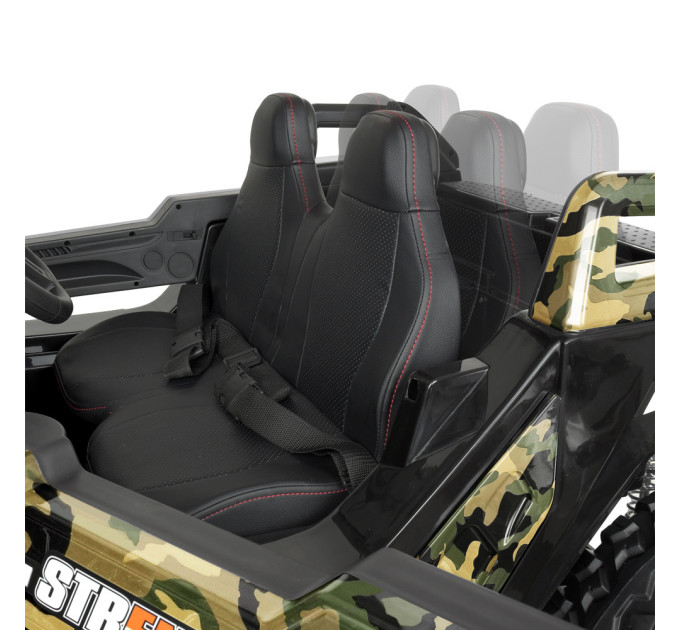 Електромобіль для дітей Баггі Bambi M 4170EBLRS-18(24V) 4 мотори 76W 2 акумулятори 12V7AH камуфляжний
