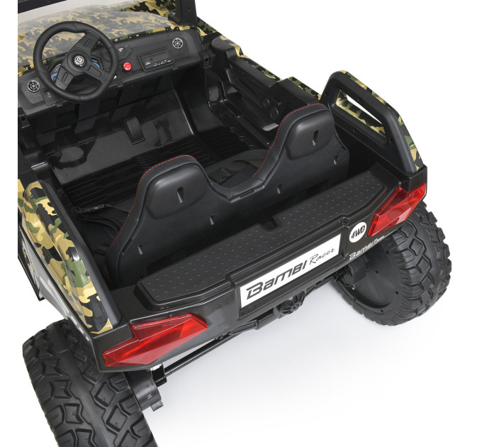 Електромобіль для дітей Баггі Bambi M 4170EBLRS-18(24V) 4 мотори 76W 2 акумулятори 12V7AH камуфляжний