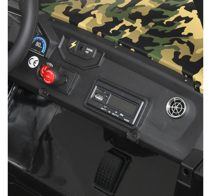 Електромобіль для дітей Баггі Bambi M 4170EBLRS-18(24V) 4 мотори 76W 2 акумулятори 12V7AH камуфляжний