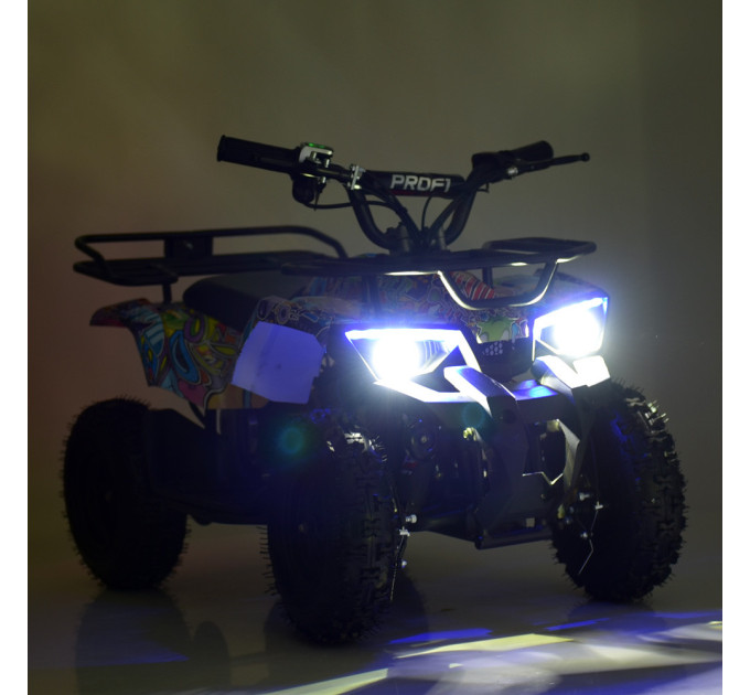 Квадроцикл электрический Profi HB-ATV800AS мотор 800W, 3 аккумулятора 12A/12V, 5 цветов