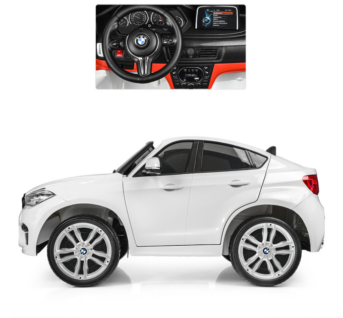 Дитячий електромобіль Джип BMW X6M Bambi Racer JJ2168EBLR 2 мотори 120W, 1 акумулятор 12V10