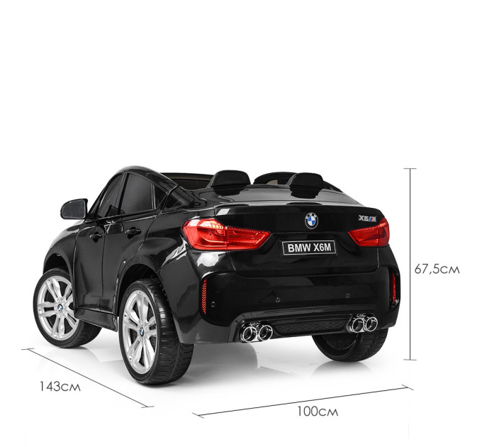 Дитячий електромобіль Джип BMW X6M Bambi Racer JJ2168EBLR 2 мотори 120W, 1 акумулятор 12V10