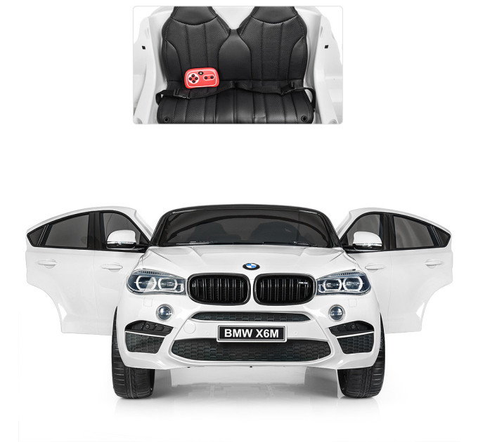 Дитячий електромобіль Джип BMW X6M Bambi Racer JJ2168EBLR 2 мотори 120W, 1 акумулятор 12V10