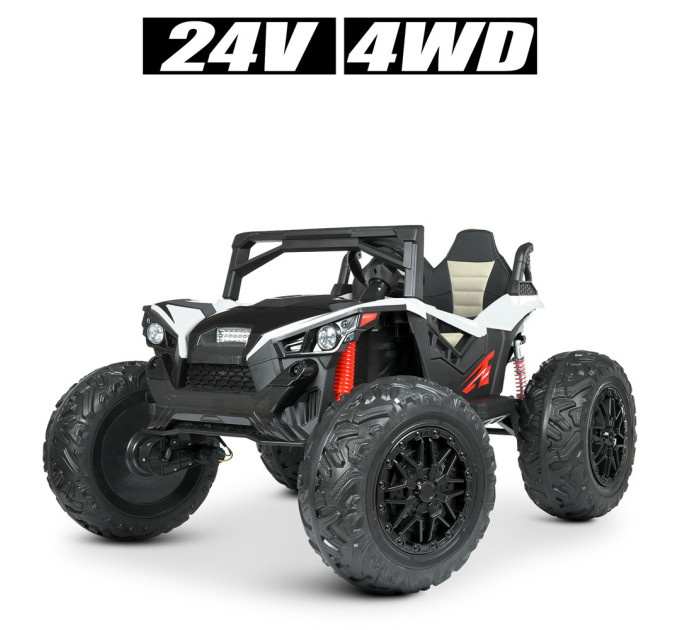 Дитячий електромобіль Баггі Bambi Racer M 4971EBLR, 2 кольори, 4 мотори 2*50W, 2*200W, батарея 2*12V14AH