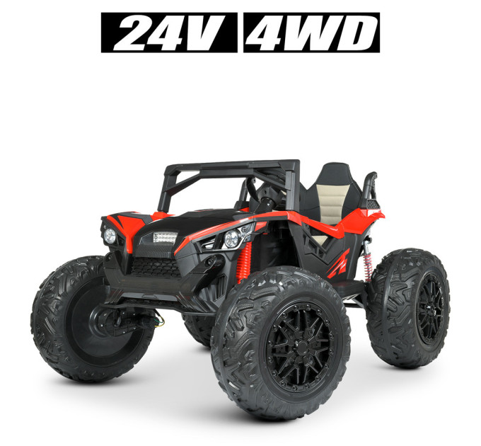 Дитячий електромобіль Баггі Bambi Racer M 4971EBLR, 2 кольори, 4 мотори 2*50W, 2*200W, батарея 2*12V14AH