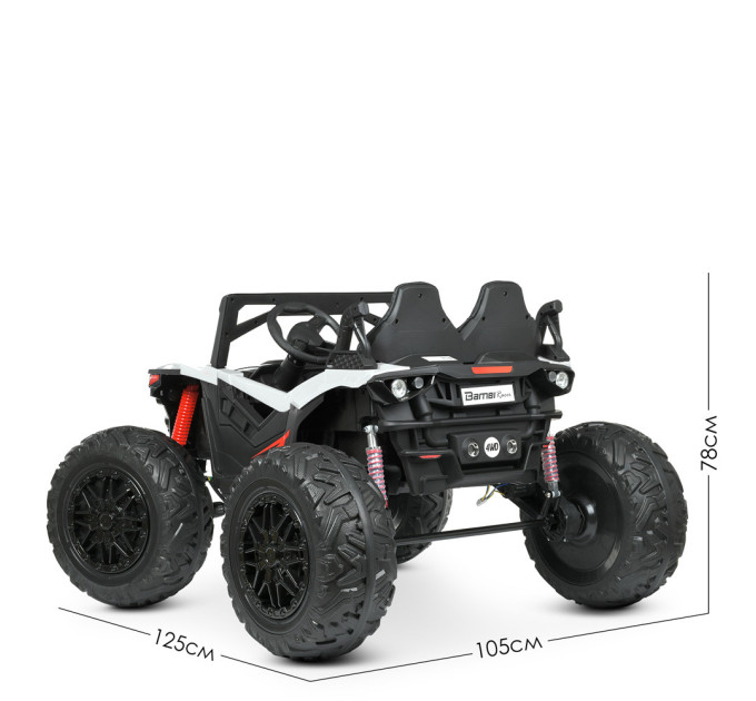Дитячий електромобіль Баггі Bambi Racer M 4971EBLR, 2 кольори, 4 мотори 2*50W, 2*200W, батарея 2*12V14AH