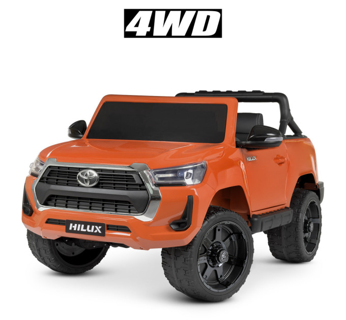 Дитячий електромобіль Джип Toyota Hilux Bambi Racer M 4919EBLRS автофарбування, 3 кольори, 4 мотори 35W