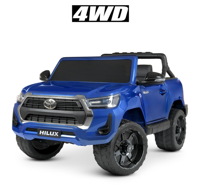 Дитячий електромобіль Джип Toyota Hilux Bambi Racer M 4919EBLRS автофарбування, 3 кольори, 4 мотори 35W