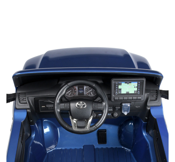 Дитячий електромобіль Джип Toyota Hilux Bambi Racer M 4919EBLRS автофарбування, 3 кольори, 4 мотори 35W