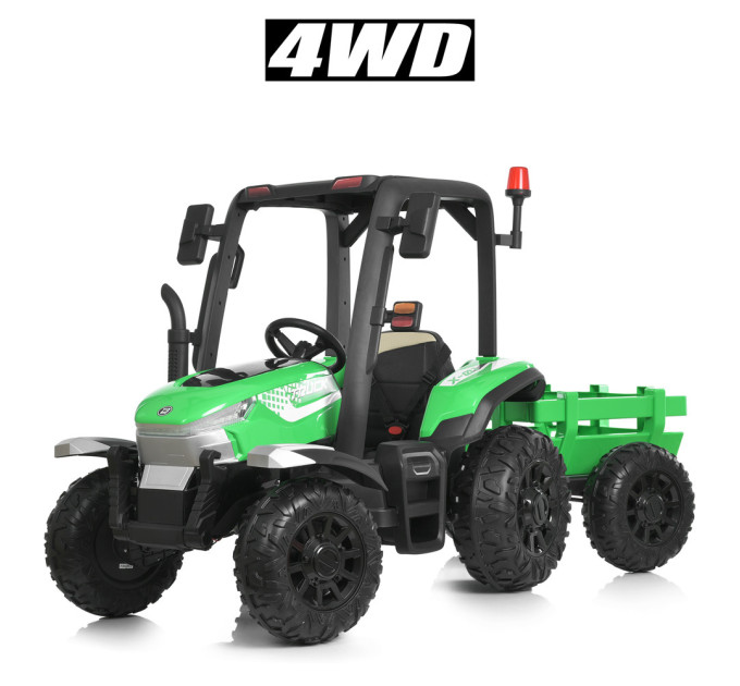 Детский электромобиль Трактор с прицепом Bambi Racer M 4919EBLRS 4 мотора 35W, 1 акумулятор 12V14AH
