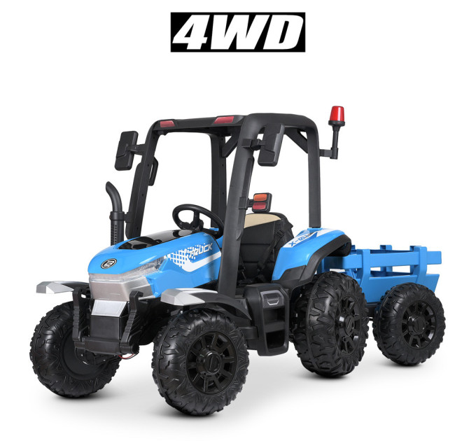 Детский электромобиль Трактор с прицепом Bambi Racer M 4919EBLRS 4 мотора 35W, 1 акумулятор 12V14AH