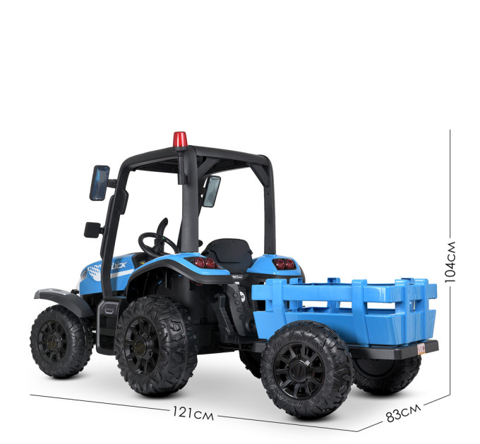 Детский электромобиль Трактор с прицепом Bambi Racer M 4919EBLRS 4 мотора 35W, 1 акумулятор 12V14AH