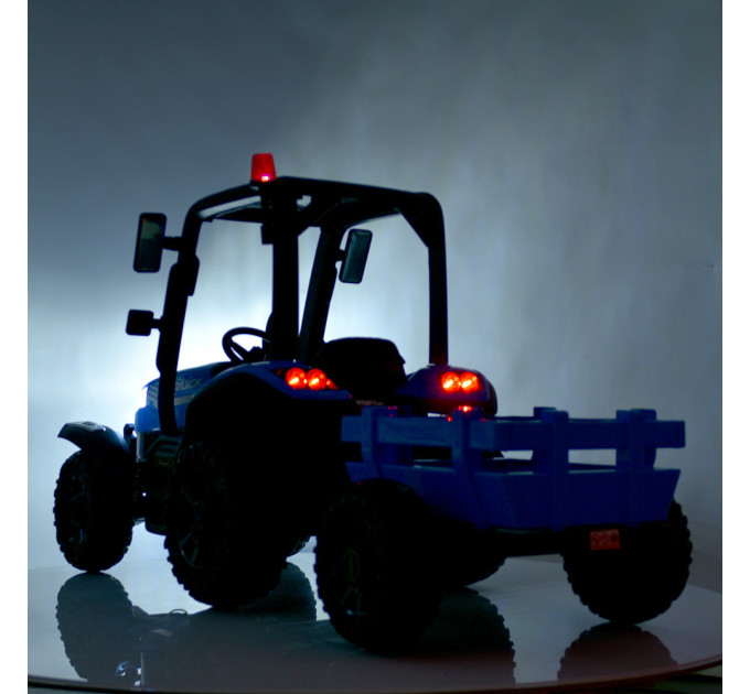 Детский электромобиль Трактор с прицепом Bambi Racer M 4919EBLRS 4 мотора 35W, 1 акумулятор 12V14AH